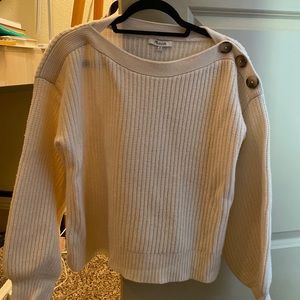 Madewell sweater with shoulder buttons